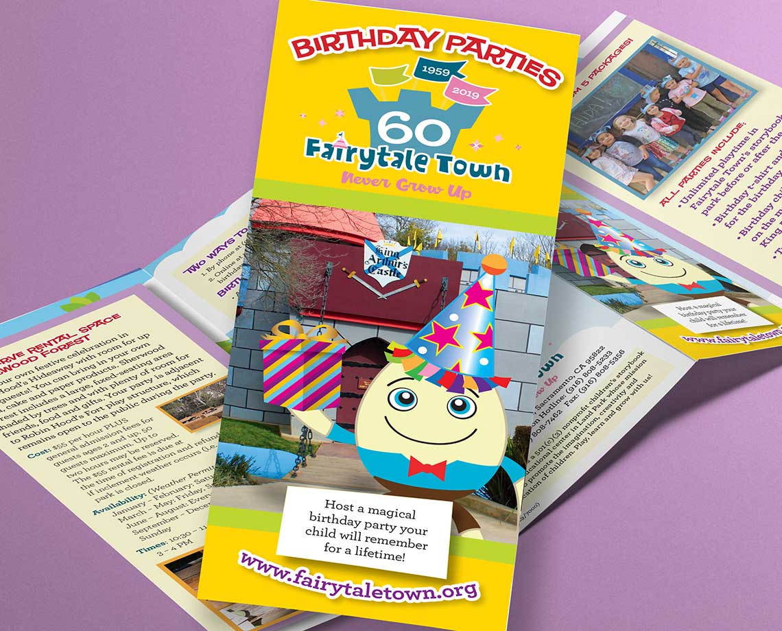 Fairytale Town Birthday Party Brochure