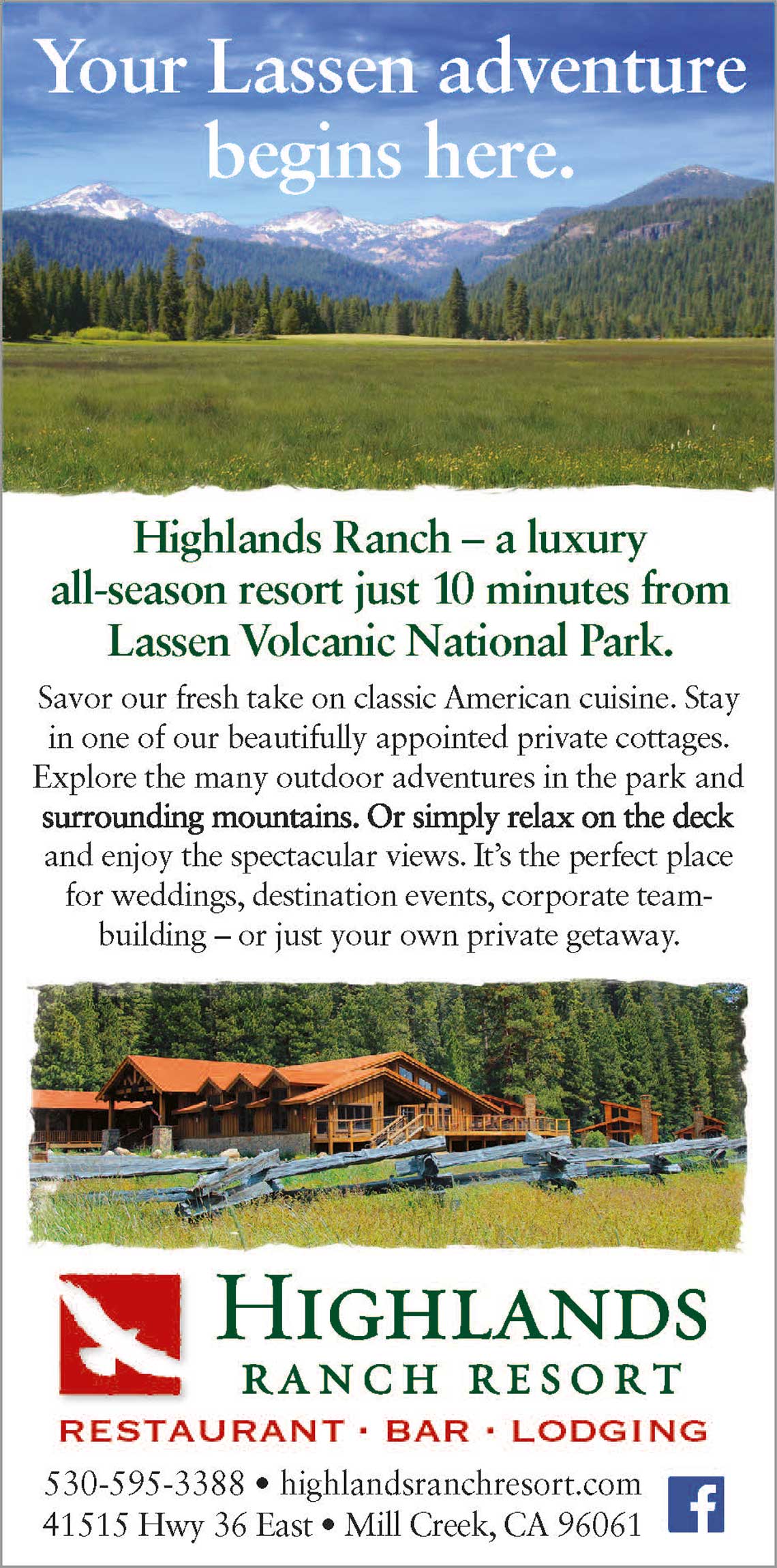 Highlands Ranch Resort Ad