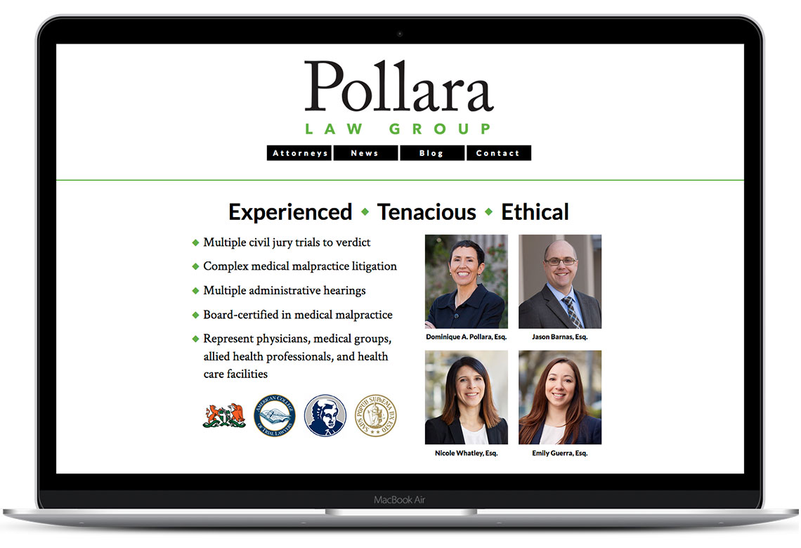 Pollara Law website
