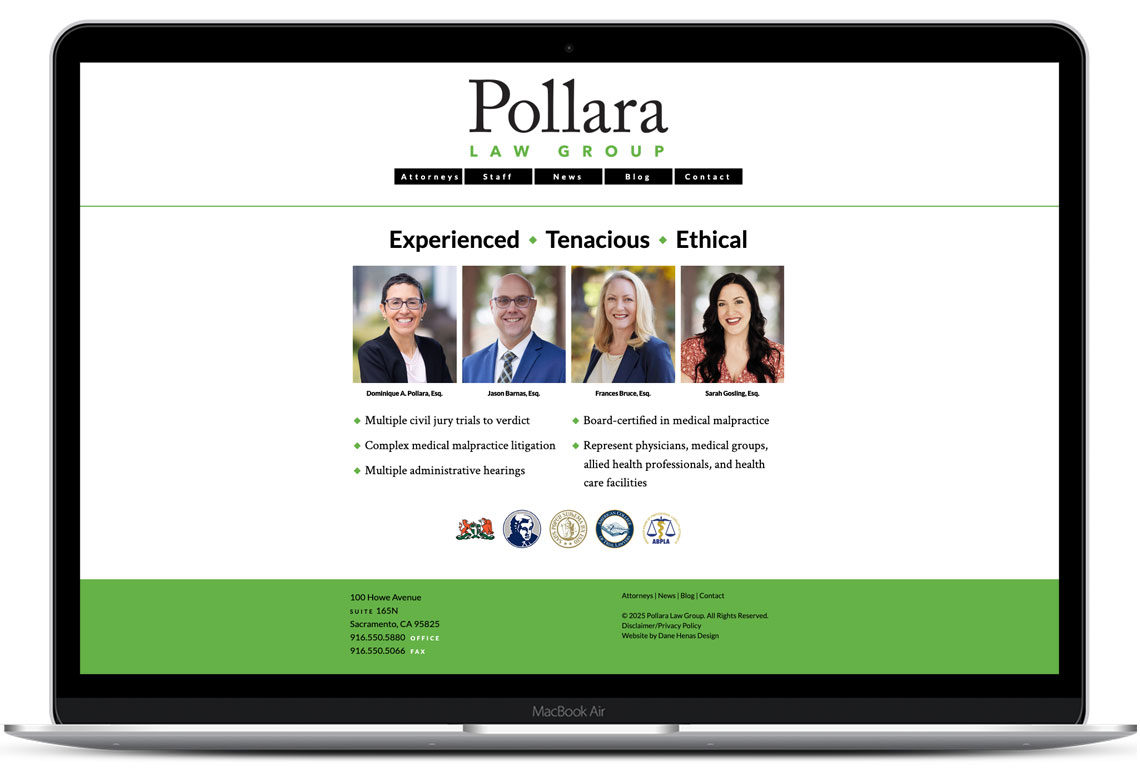 Pollara Law website